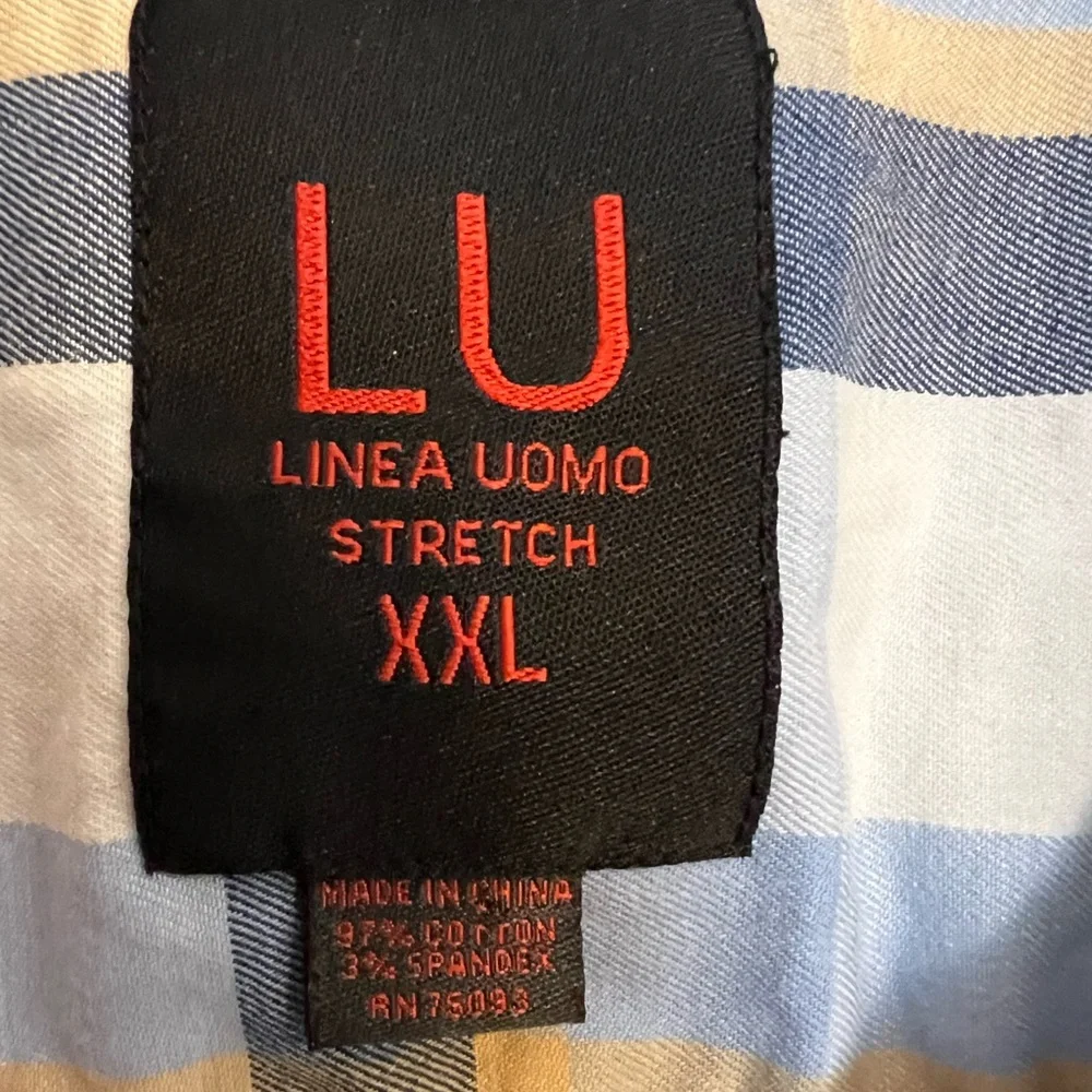 Linea Uomo stretch short sleeve‎ button-down size XXL